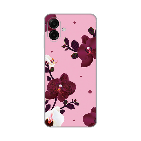 Zastitna ultra tanka (skin) maska / futrola PRINT - Samsung A075F Galaxy A07 Pink Orchid.