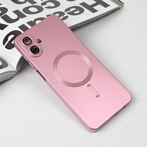 Zastitna maska (futrola) Magsafe Chrome - Samsung A075F Galaxy A07 roze.