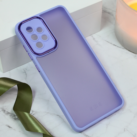 Zastitna maska (futrola) Shining Camera - Samsung A525 Galaxy A52 4G/A526 Galaxy A52 5G/A528B Galaxy A52s 5G ljubicasta.