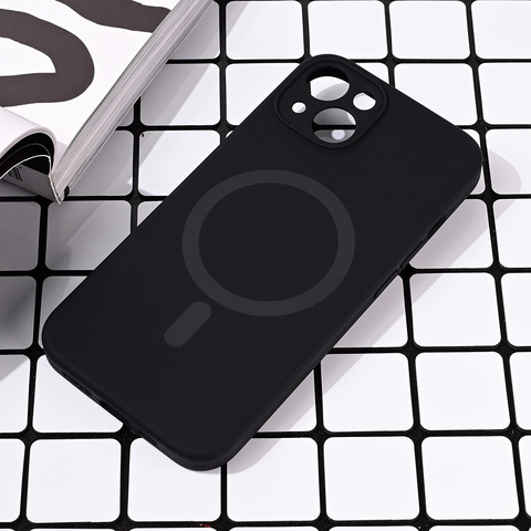 Zastitna maska (futrola) Magsafe Pure color - iPhone 15 6.1 crna.