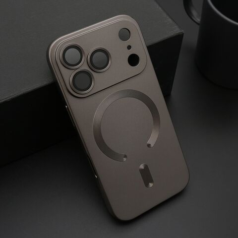 Zastitna maska (futrola) ELEGANT MAGSAFE - iPhone 17 Pro siva (MS).