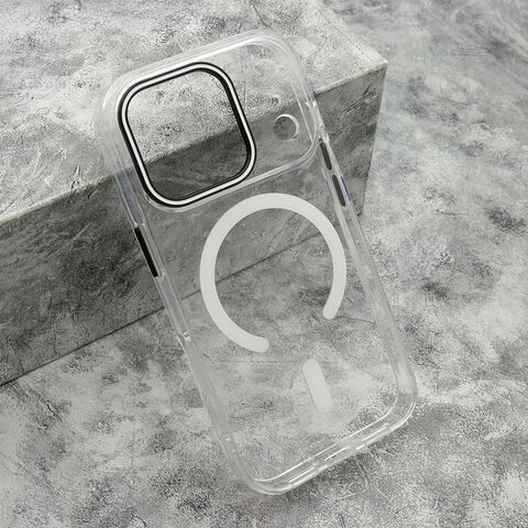 Zastitna maska (futrola) COLOR RING MagSafe - iPhone 17 Pro bela (MS).