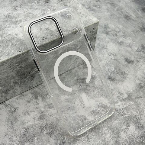 Zastitna maska (futrola) COLOR RING MagSafe - iPhone 17 Pro Max (6.9) bela (MS).