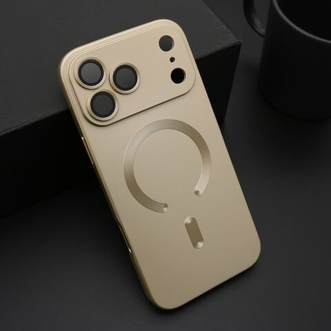 Zastitna maska (futrola) ELEGANT MAGSAFE - iPhone 17 Pro Max (6.9) zlatna (MS).