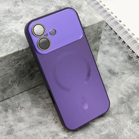 Zastitna maska (futrola) COLOR METAL Magsafe - iPhone 17 ljubicasta (MS).