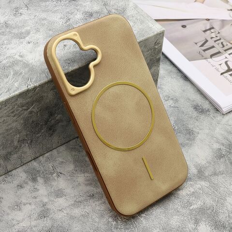 Zastitna maska (futrola) LUX SKIN MagSafe - iPhone 17 krem (MS).