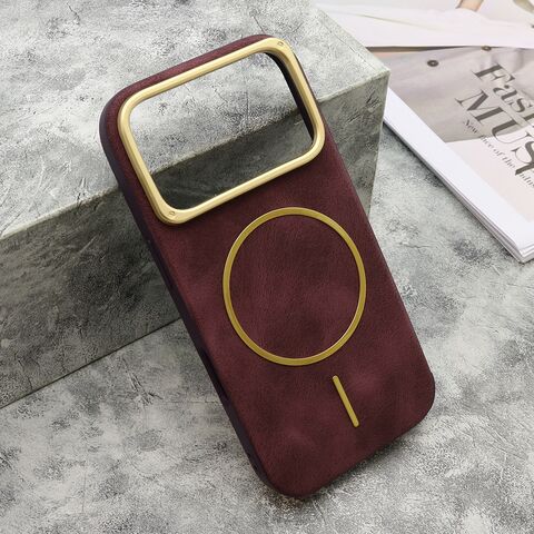 Zastitna maska (futrola) LUX SKIN MagSafe - iPhone 17 Pro bordo (MS).