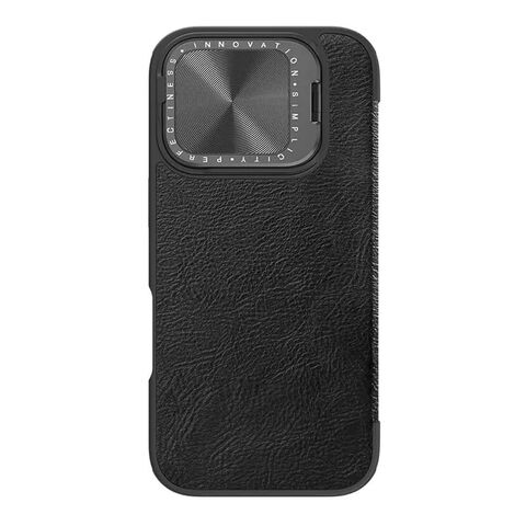 Zastitna maska (futrola) NILLKIN QIN Pro - iPhone 16 Pro Max (6.9) crna (MS).