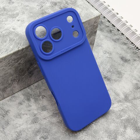 Zastitna silikonska maska (futrola) Pro Camera - iPhone 17 Pro tamno plava (MS).