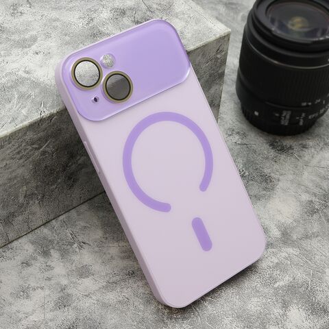 Zastitna maska (futrola) PASTELPOP MagSafe - iPhone 14 (6.1) ljubicasta (MS).