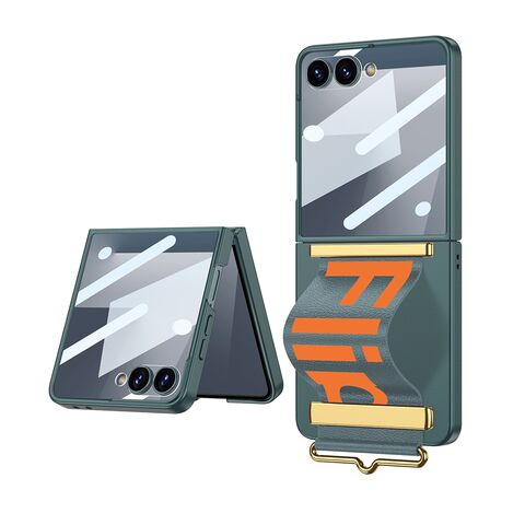 Zastitna maska (futrola) STRAP CASE - Samsung F751B Galaxy Z Flip 7 5G zelena (GKK case) (MS).