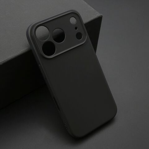 Zastitna ultra tanka (skin) maska / futrola KOLOR - iPhone 17 Pro crna (MS).