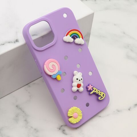 Zastitna maska (futrola) TOY - iPhone 14 (6.1) ljubicasta (MS).