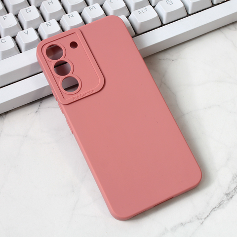 Zastitna maska (futrola) Silikon Pro Camera - Samsung Galaxy S22 roze.