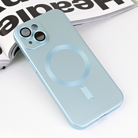 Zastitna maska (futrola) Magsafe Chrome - iPhone 15 6.1 plava.