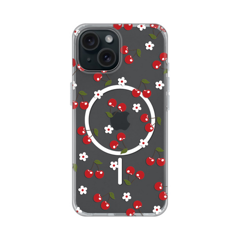 Zastitna maska (futrola) print Magsafe - iPhone 15 Cute Cherries.