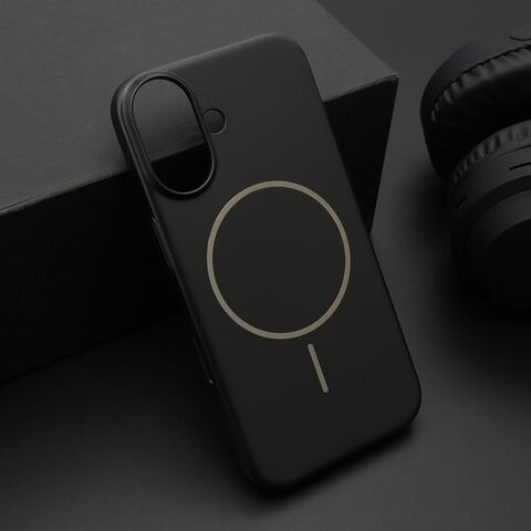 Zastitna maska (futrola) PURE mat MagSafe - iPhone 16 (6.1) crna (MS).