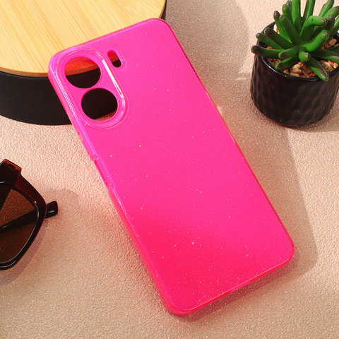 Zastitna maska (futrola) Sparkle Dust - Xiaomi Redmi 13C pink.