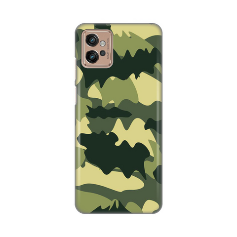Zastitna ultra tanka (skin) maska / futrola PRINT - Motorola Moto G32 Army.