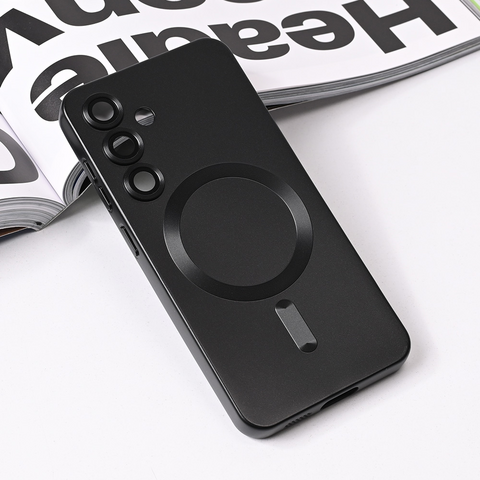 Zastitna maska (futrola) Magsafe Chrome - Samsung S931 Galaxy S25 crna.