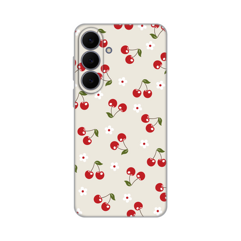 Zastitna silikonska maska (futrola) PRINT - Samsung S731B Galaxy S25 Fe Cherry and Flowers.