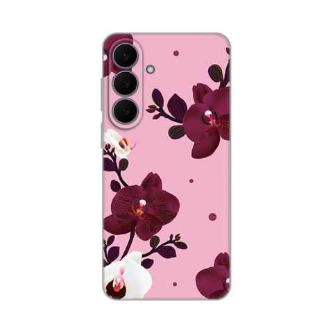 Zastitna ultra tanka (skin) maska / futrola PRINT - Samsung S731B Galaxy S25 Fe Pink Orchid.