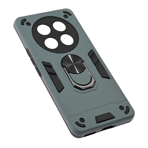 Zastitna maska (futrola) Hard Ring - Huawei Honor Magic 7 lite tamno siva.