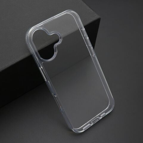 Zastitna maska (futrola) COLOR okvir za iPhone 17 srebrna (providna) (MS).