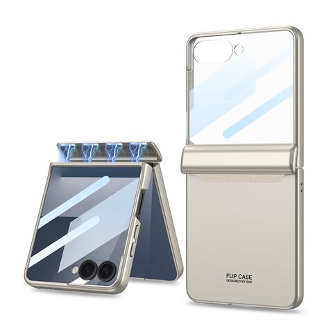 Zastitna maska (futrola) SMOOTH LINE - Samsung F751B Galaxy Z Flip 7 5G titanijum (GKK case) (MS).