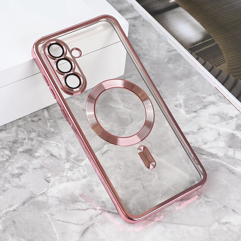 Zastitna maska (futrola) Magsafe Lux - Samsung A566 Galaxy A56 5G roze.