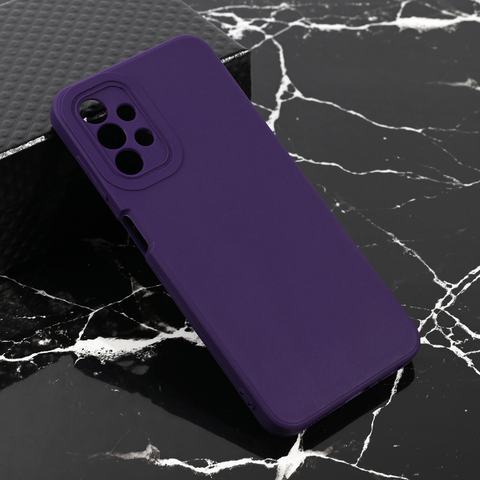 Zastitna maska (futrola) Teracell Giulietta - Samsung A135 Galaxy A13 4G mat tamno ljubicasta.