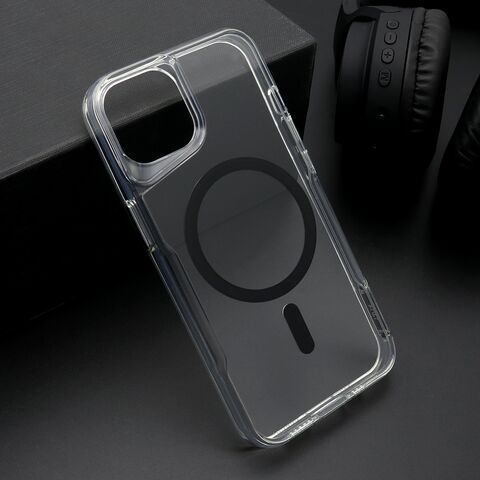 Zastitna maska (futrola) AURA MagSafe - iPhone 13 (6.1) crna (MS).