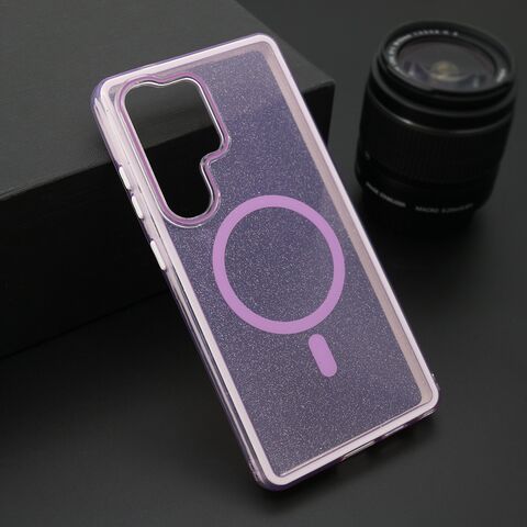 Zastitna maska (futrola) CRYSTAL MagSafe - Samsung S938 Galaxy S25 Ultra 5G ljubicasta (MS).