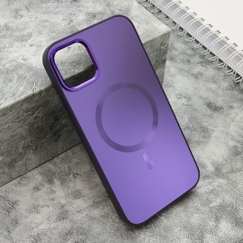 Zastitna maska (futrola) COLOR METAL MagSafe - iPhone 11 (6.1) ljubicasta (MS).