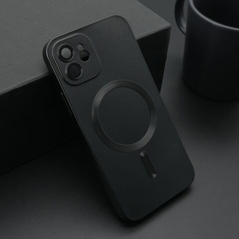 Zastitna maska (futrola) ELEGANT MAGSAFE - iPhone 12 crna (MS).