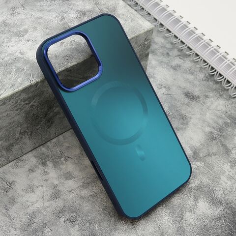 Zastitna maska (futrola) COLOR METAL MagSafe - iPhone 16 Pro Max (6.9) plava (MS).