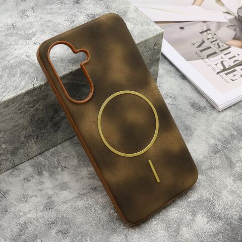 Zastitna maska (futrola) LUX SKIN MagSafe - Samsung A566 Galaxy A56 5G zlatna (MS).