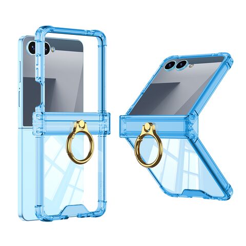 Zastitna maska (futrola) RING LINES II - Samsung F751B Galaxy Z Flip 7 5G plava (GKK case) (MS).