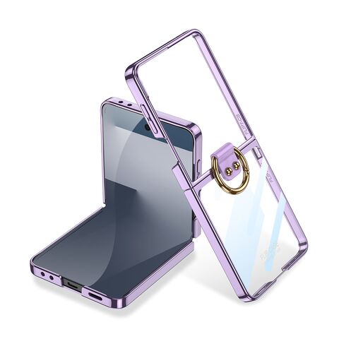 Zastitna maska (futrola) RING LINES - Samsung F751B Galaxy Z Flip 7 5G ljubicasta (GKK case) (MS).