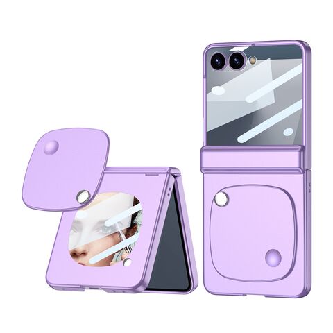 Zastitna maska (futrola) MIRROR CASE - Samsung F751B Galaxy Z Flip 7 5G ljubicasta (GKK case) (MS).