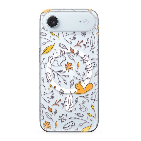 Zastitna maska (futrola) silikonska print MagSafe - iPhone 17 Air autumn (MS).