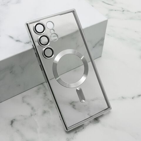 Zastitna maska (futrola) CAMERA PROTECT MagSafe - Samsung Galaxy S23 Ultra 5G srebrna (MS).