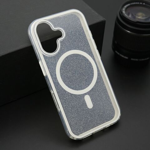 Zastitna maska (futrola) CRYSTAL MagSafe - iPhone 16 (6.1) bela (MS).