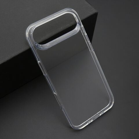 Zastitna maska (futrola) COLOR okvir za iPhone 17 Air srebrna (providna) (MS).