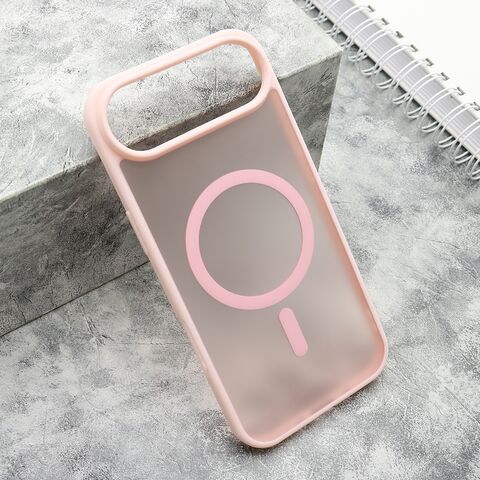 Zastitna maska (futrola) SILKY MagSafe - iPhone 17 Air roze (MS).