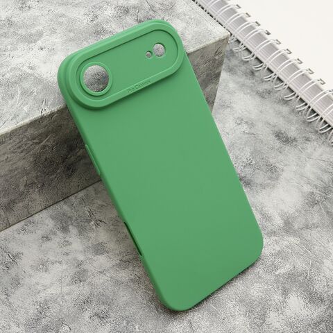Zastitna silikonska maska (futrola) Pro Camera - iPhone 17 Air tamno zelena (MS).