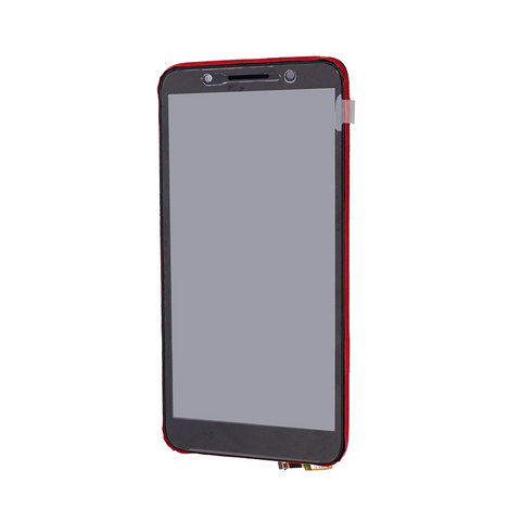 LCD displej (ekran) - Alcatel OT 1C/5009D+touch screen crni+frame crveni SPO.