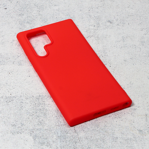 Zastitna maska (futrola) Teracell Giulietta - Samsung Galaxy S22 Ultra 5G mat crvena.