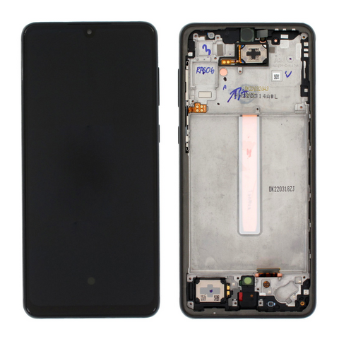 LCD displej (ekran) - Samsung A336/Galaxy A33 5G + touchscreen + okvir crni Service Pack ORG/GH82-28143A.