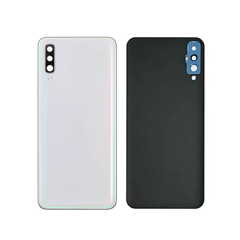 Poklopac - Samsung A705/Galaxy A70 2019 beli (white) + staklo kamere (NO LOGO).